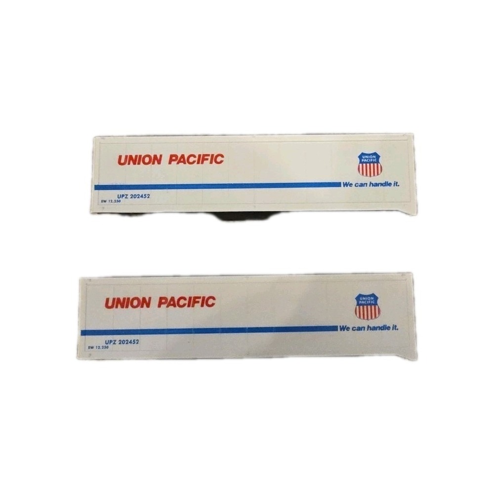 Set Of 2 UNION PACIFIC Trailers, No Wheels